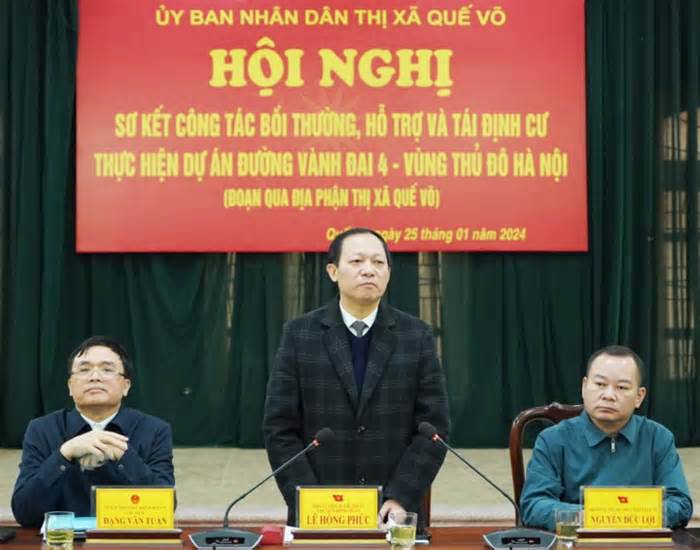 Bắc Ninh: Thị xã Quế Võ hoàn thành 92,7% giải phóng mặt bằng Vành đai 4