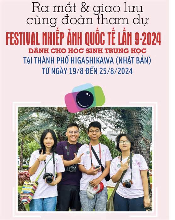 3 học sinh l tham dự Festival nhiếp ảnh Quốc tế