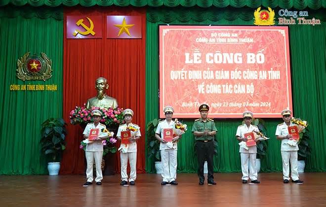 Bản tin 8H: Công an tỉnh Bình Thuận bổ nhiệm 5 lãnh đạo chủ chốt