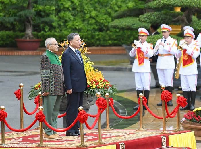 Chủ tịch nước Tô Lâm chủ trì lễ đón chính thức Tổng thống Timor-Leste Jose Ramos-Horta