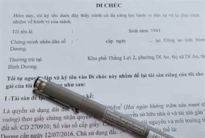 Không có tên trong di chúc có được chia tài sản?