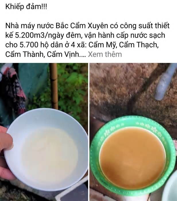 Sự cố đường ống, nước sạch bán cho dân thành nước bẩn