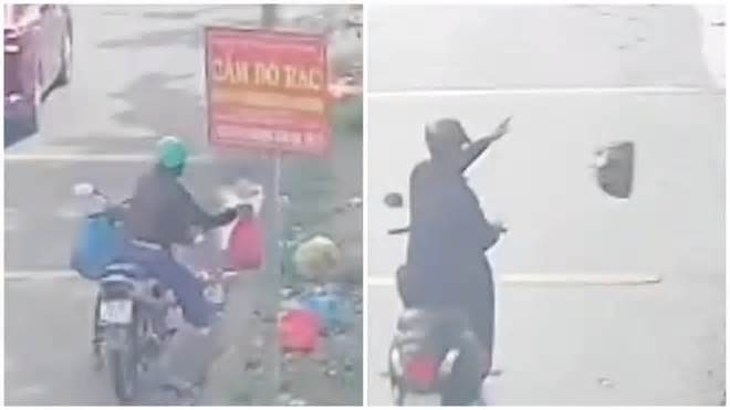 5 người vứt rác bừa bãi ở Bình Chánh bị phạt tiền, buộc phải thu gom rác