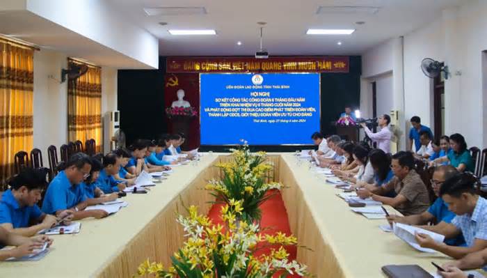 Phát động thi đua phát triển đoàn viên, thành lập công đoàn cơ sở ở Thái Bình