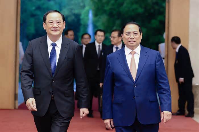Diễn đàn Tương lai ASEAN 2024: Thủ tướng Phạm Minh Chính gặp làm việc với Thủ tướng Lào