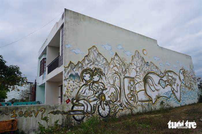 Vẽ graffiti lên tường nhà dân: Quận Ngũ Hành Sơn sẽ mời cơ quan chuyên môn thẩm định tranh