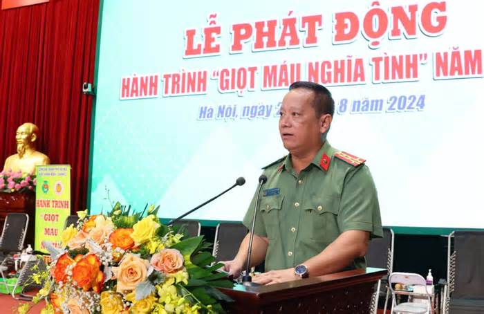 Công an Hà Nội phát động hành trình Giọt máu nghĩa tình năm 2024