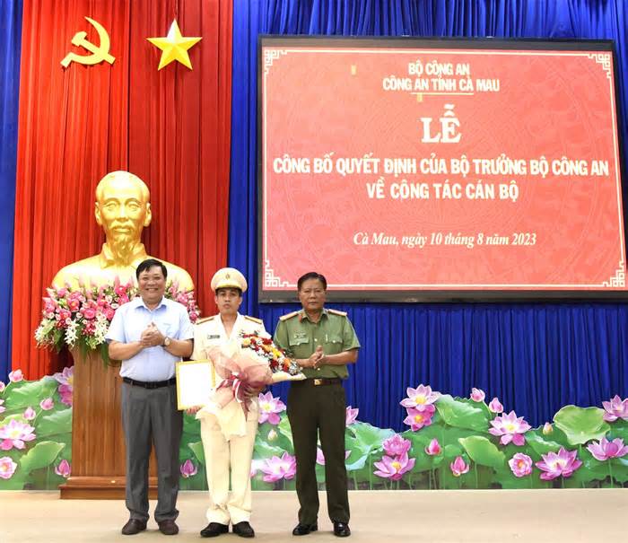Thượng tá Lê Tấn Vinh được bổ nhiệm làm Phó Giám đốc Công an tỉnh Cà Mau