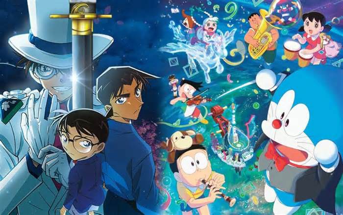 Conan đạt 100 tỉ đồng doanh thu phòng vé nhưng khó qua được Doraemon