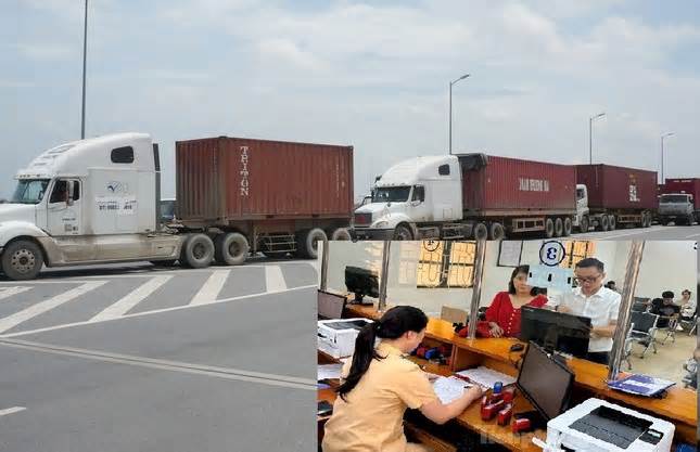 CSGT Hà Nội đi làm vào thứ 7 để đăng ký xe tải, xe khách cho người dân