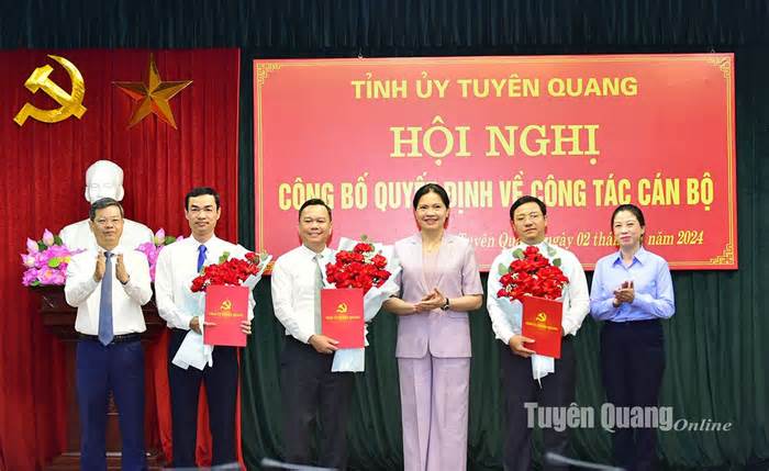 Điều động, bổ nhiệm nhân sự mới ở Tuyên Quang, Bình Thuận