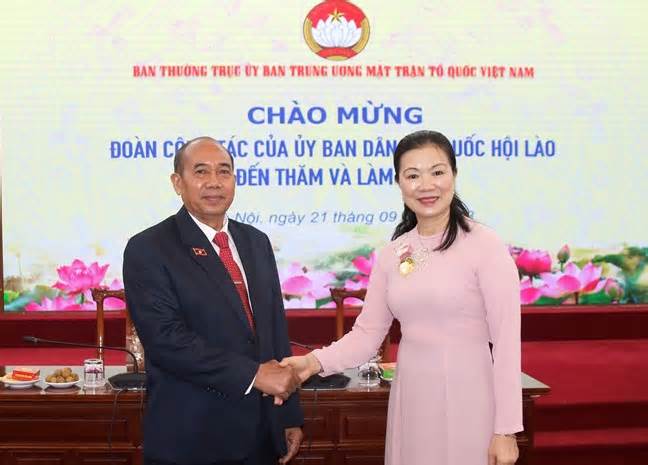 Thúc đẩy hợp tác giữa Mặt trận Tổ quốc và Ủy ban Dân tộc Quốc hội Lào