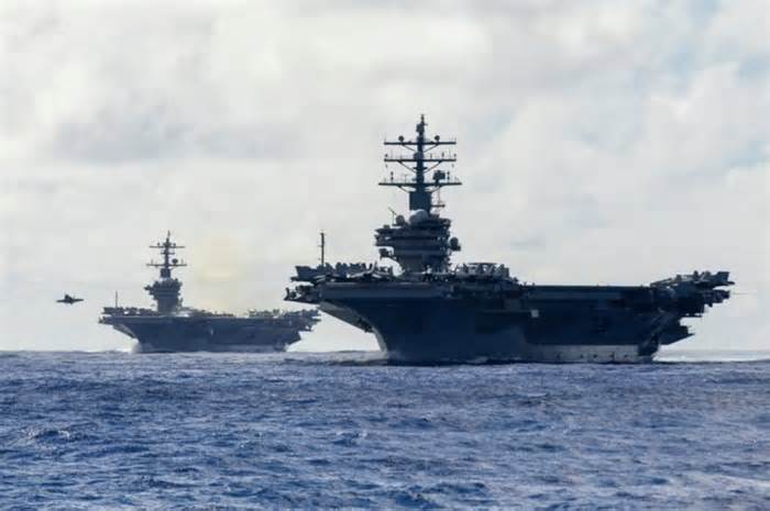 Hải quân Mỹ, Nhật tập trận tàu sân bay ở Thái Bình Dương