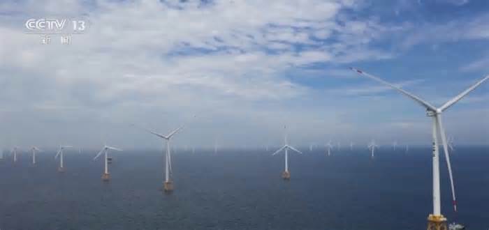 Cơ sở điện gió ngoài khơi lớn nhất thế giới ở Trung Quốc bắt đầu phát điện