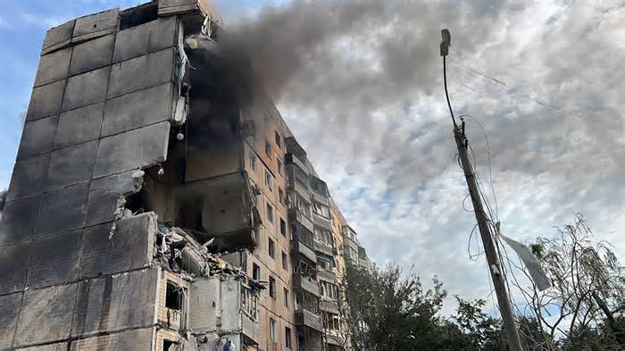 Thành phố của Ukraine bị tấn công tên lửa