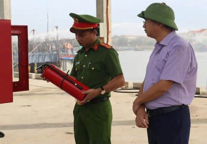 Chấn chỉnh công tác phòng cháy chữa cháy tại cảng cá tại Nghệ An