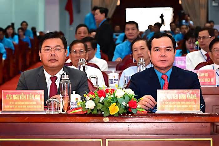 Chủ tịch Tổng Liên đoàn Lao động Việt Nam Nguyễn Đình Khang dự Đại hội Công đoàn Cà Mau