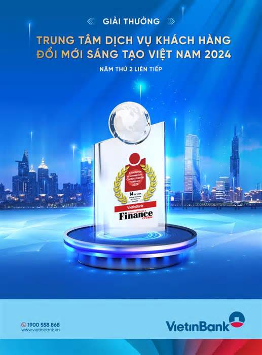 VietinBank đạt giải thưởng 'Trung tâm dịch vụ khách hàng đổi mới sáng tạo' lần 2