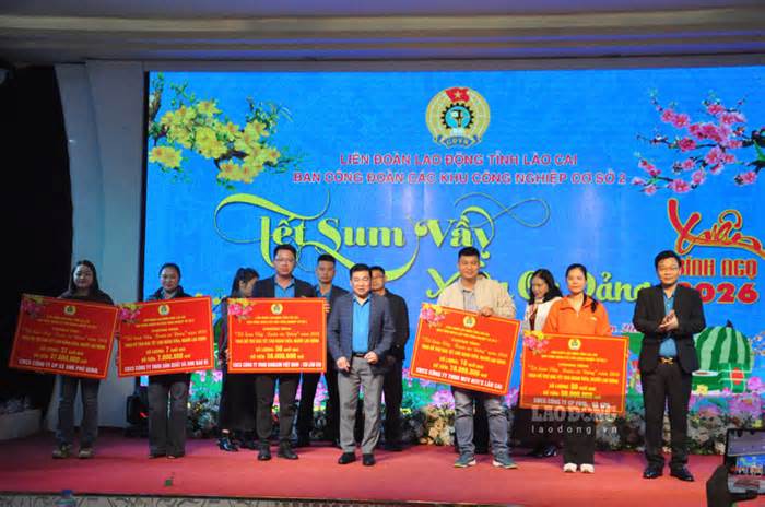 Công đoàn Lào Cai huy động hơn 700 triệu đồng chăm lo đoàn viên dịp Tết