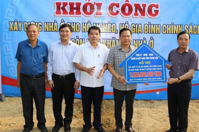 Thanh Hóa đồng loạt khởi công xây nhà cho người nghèo