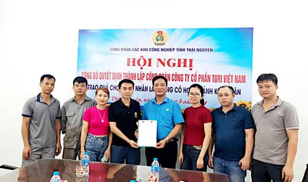 LĐLĐ tỉnh Thái Nguyên đã kết nạp mới 5.604 đoàn viên