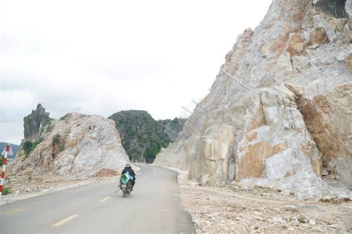 Tiềm ẩn nguy cơ sạt lở núi đá sau khi thi công tuyến cao tốc Mai Sơn - QL45