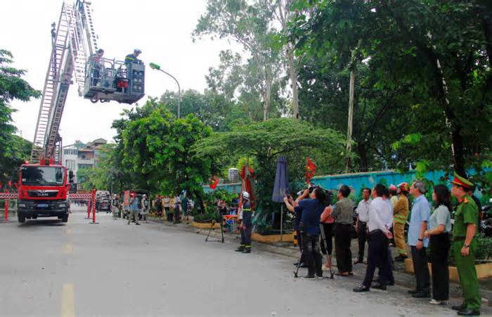 8 chung cư quận Ba Đình ra mắt mô hình an toàn phòng cháy, chữa cháy