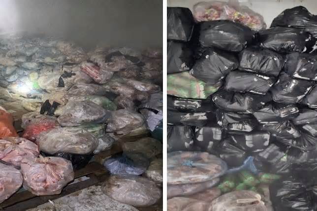 Một cơ sở ở Hà Nội chứa 1,7 tấn thực phẩm không đảm bảo vệ sinh