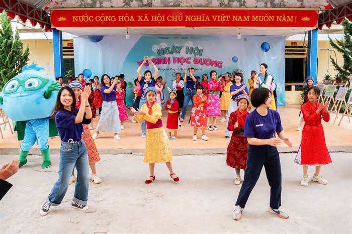 700 học sinh Đồng Văn tham gia ngày hội vệ sinh học đường