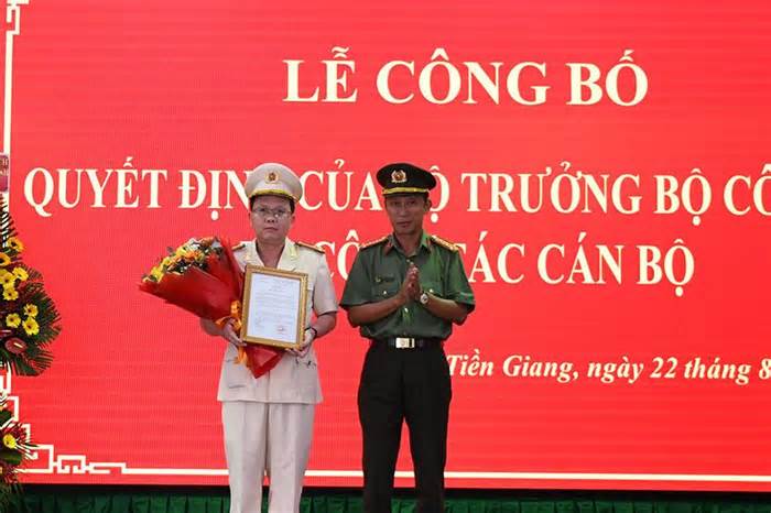 Tiền Giang có tân Phó Giám đốc Công an tỉnh