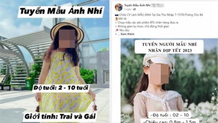 Sập bẫy lừa vì chiêu 'tuyển người mẫu nhí' trên mạng xã hội