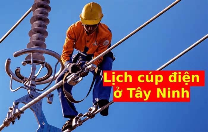 Lịch cúp điện ở Tây Ninh ngày 24.6 và 25.6
