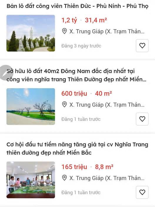Sôi động thị trường nhà 'cõi âm'