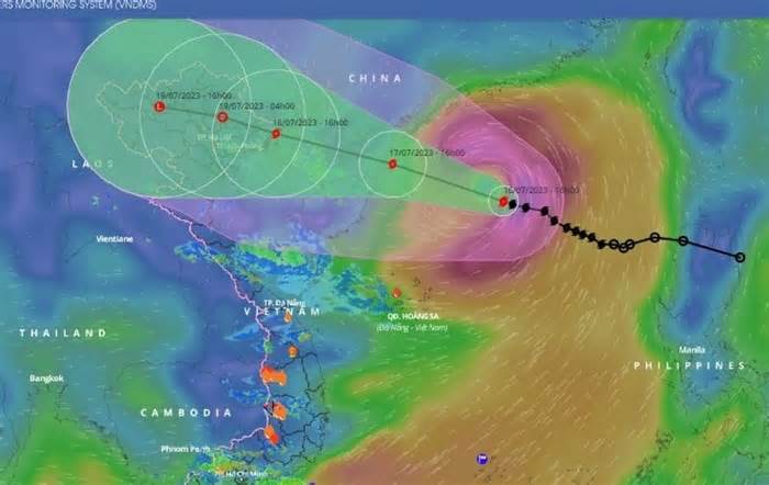 Bão Talim tăng 3 cấp một ngày, hướng về Quảng Ninh – Thái Bình