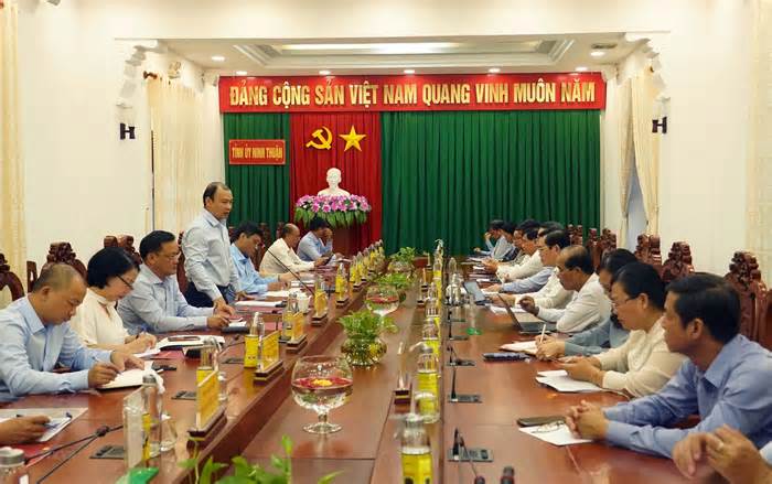 Đoàn công tác Ban Tuyên giáo TW làm việc với Tỉnh ủy Ninh Thuận