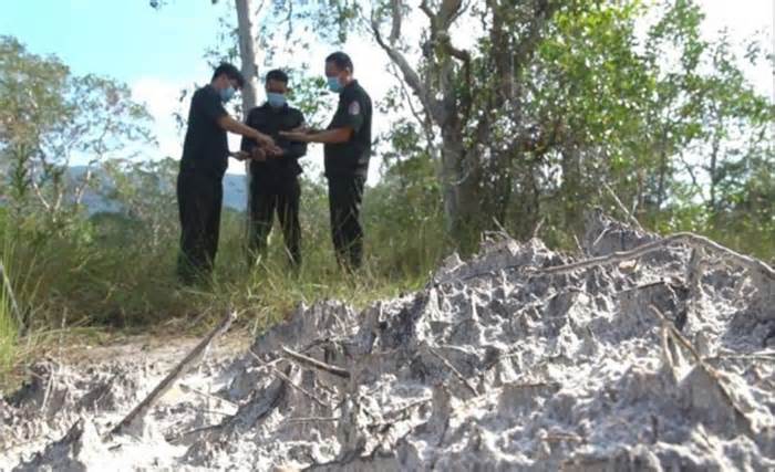 Nguy cơ cháy rừng cấp cực kỳ nguy hiểm ở huyện biên giới của Kiên Giang