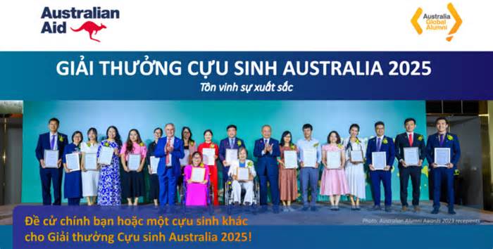 Giải thưởng cựu sinh Australia 2025 nhận đề cử