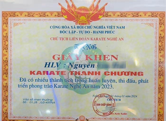 UBND tỉnh xử lý liên quan đến 'lùm xùm' tại Liên đoàn Karate Nghệ An