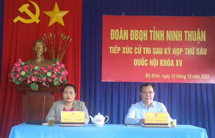 Cử tri Ninh Thuận bày tỏ nguyện vọng với Đoàn đại biểu Quốc hội