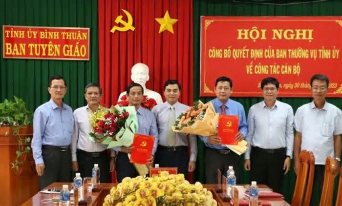 Bí thư Huyện ủy Hàm Tân làm Trưởng Ban Tuyên giáo Tỉnh ủy Bình Thuận