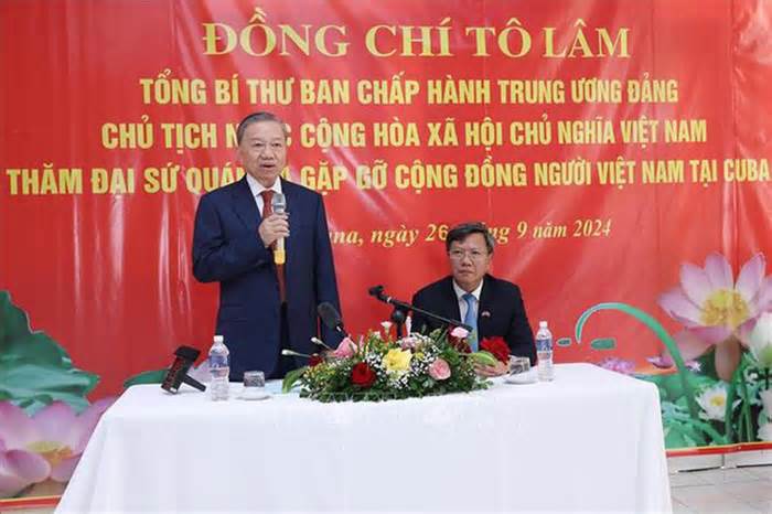 Tổng Bí thư, Chủ tịch nước Tô Lâm thăm Đại sứ quán và cộng đồng người Việt ở Cuba