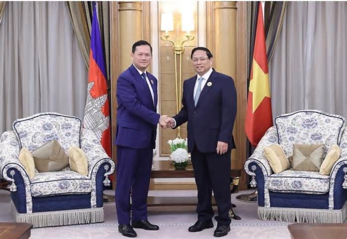 Thủ tướng Campuchia Hun Manet bắt đầu thăm Việt Nam