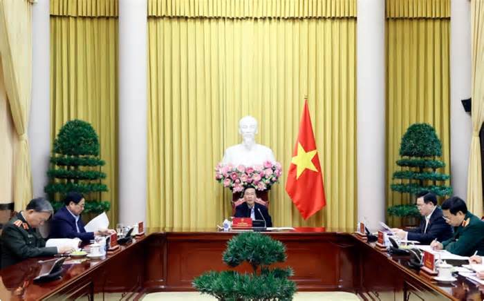 Phiên họp thứ tư Hội đồng Quốc phòng và An ninh nhiệm kỳ 2021-2026