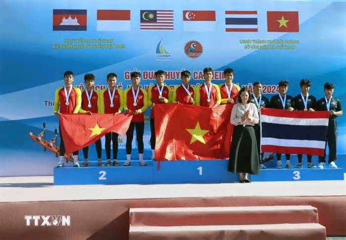 Việt Nam vô địch Giải đua thuyền rowing, canoeing Đông Nam Á