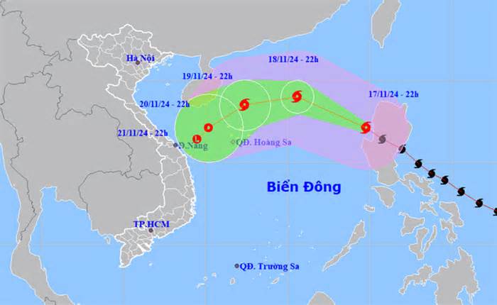 Bão Man-yi giật cấp 16, đổ bộ Biển Đông