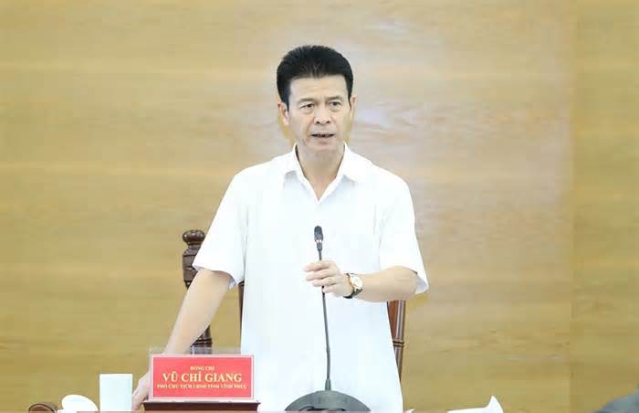 Kỷ luật cảnh cáo Phó Chủ tịch UBND tỉnh Vĩnh Phúc Vũ Chí Giang