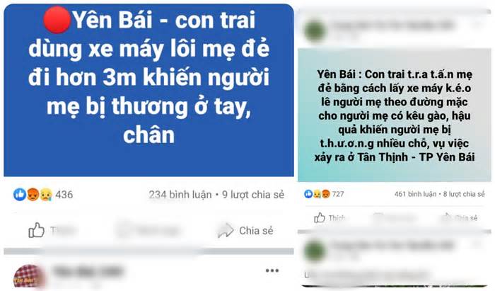 Thực hư tin 'con dùng xe máy kéo lê mẹ đẻ trên đường' ở Yên Bái