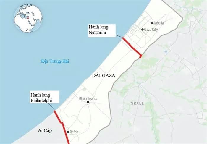 Hai hành lang chiến lược Israel muốn kiểm soát để cắt đôi Gaza