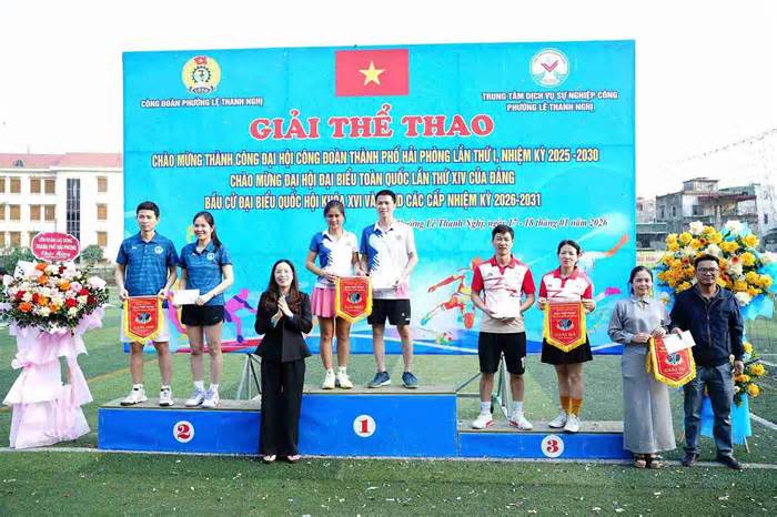 Công đoàn phường Lê Thanh Nghị, Hải Phòng bế mạc giải thể thao