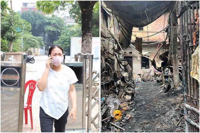 Vụ cháy nhà trọ 3 tầng ở Trung Kính, người thân khóc trong tuyệt vọng trước cửa nhà tang lễ